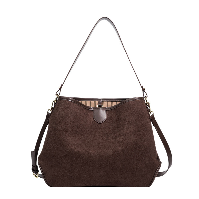 Vintage Retro Matte Soft Leather Tote Shoulder Bag - Image 8