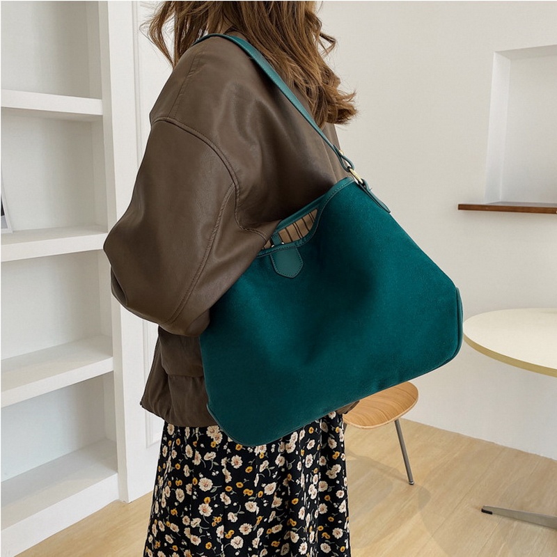 Vintage Retro Matte Soft Leather Tote Shoulder Bag - Image 2
