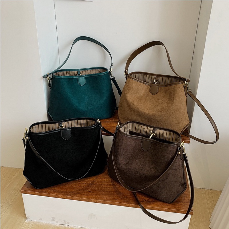 Vintage Retro Matte Soft Leather Tote Shoulder Bag - Image 5