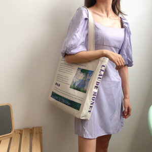 Art And Art Oil Painting Leisure All-match Large-capacity One-shoulder Canvas Bag